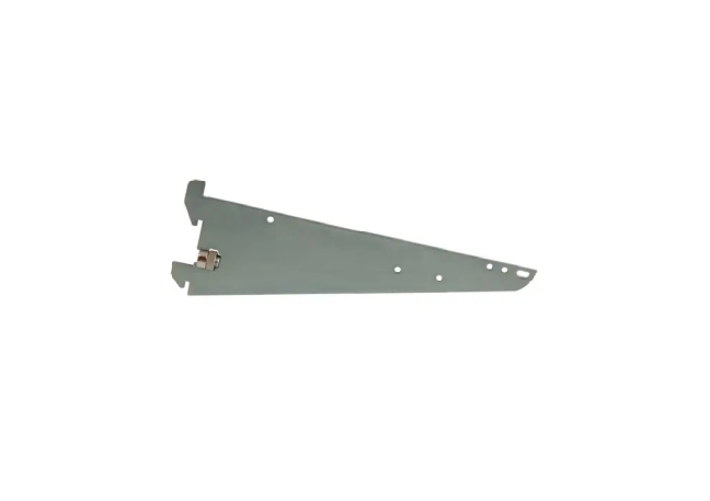 Heavy Duty Shelf Bracket without a lip For use with heavy duty surface mount or recessed standards with 1" slots on 2" centers. For use with snap-on attachments. - 1