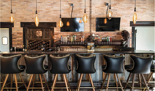 European bar stools one