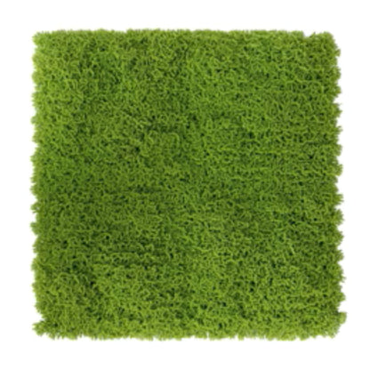 Faux evergreen moss mat panel measuring 40 by 20 inches