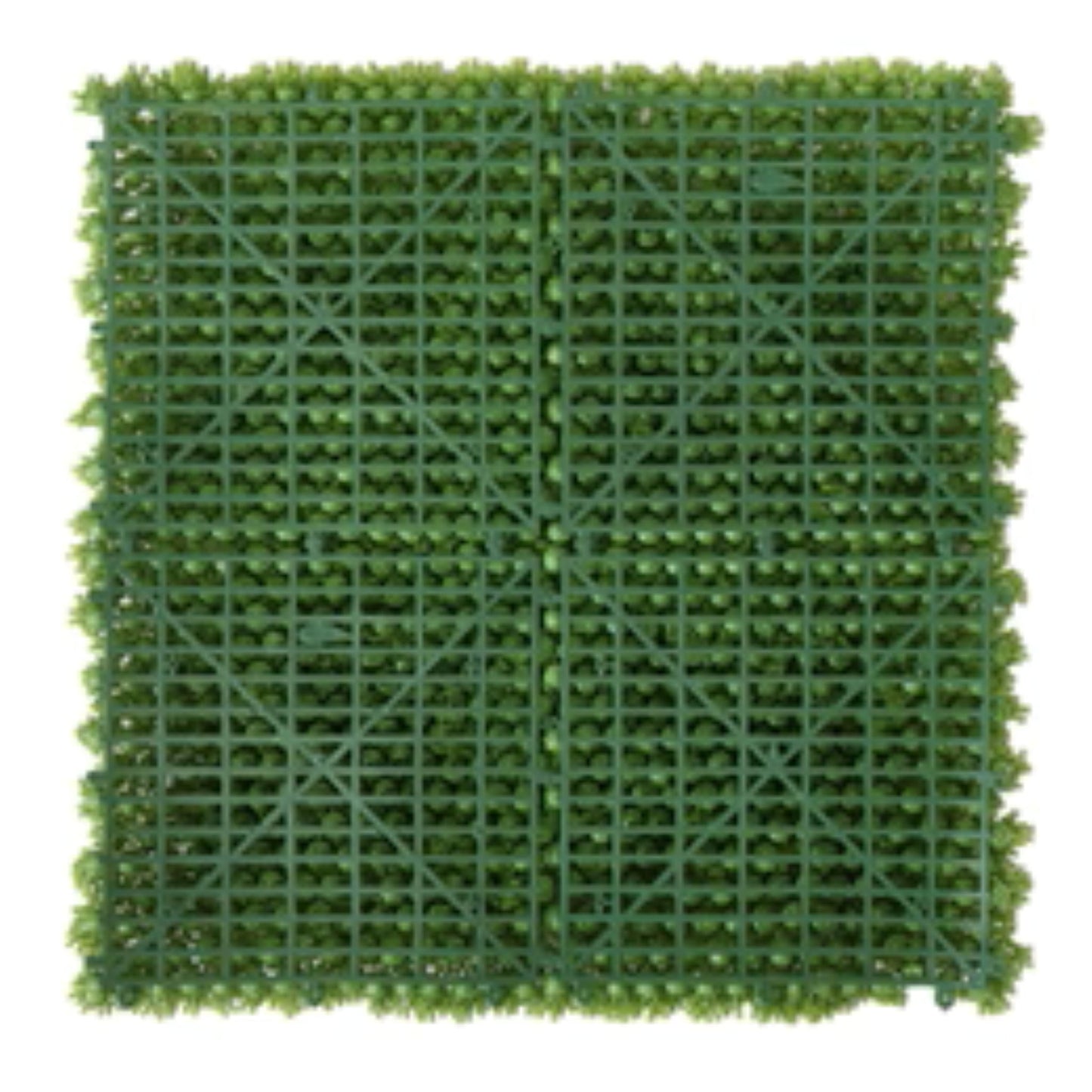 UV-resistant commercial moss mat panel for indoor and outdoor use back view