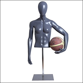 Female Basketball Player Mannequin Form Holding Ball to Hip - 1