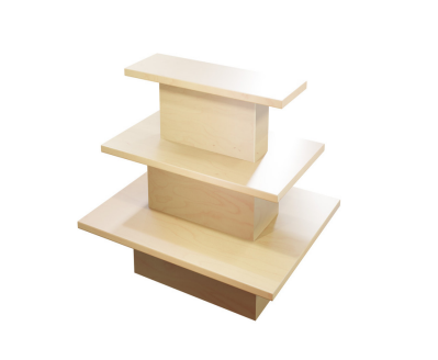 3 TIER RECTANGULAR MAPLE TABLE - 1