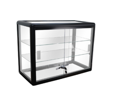 Metal Vert. Counter Case with Lock 24"L x 12"D x 18"H - 1