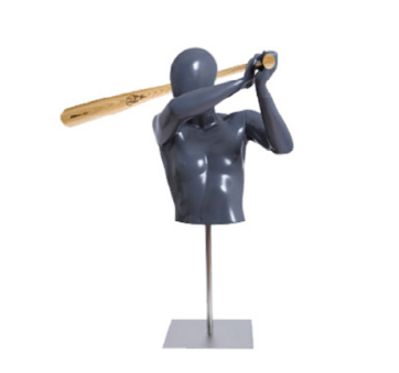 Male Mannequin Holding a Baseball Bat - 1