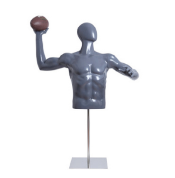 Football Quarterback Mannequin throwing an American Football - 1