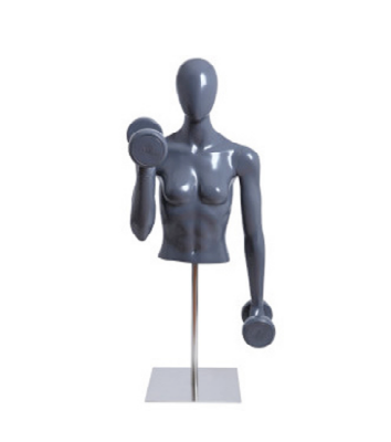 Female Mannequin curling dumbell weights - 1