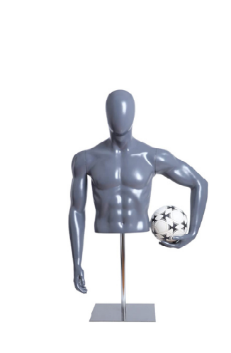 Male Mannequin Holding a Soccer Ball - 1