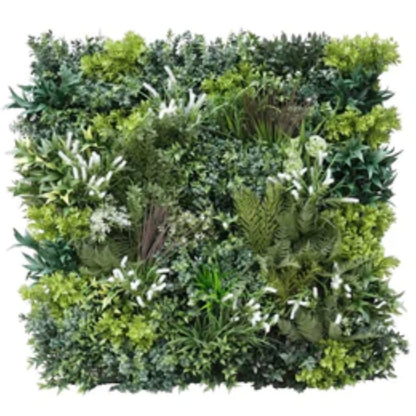 Luxury Garden of Eden artificial green wall panel measuring 40 by 40 inches
