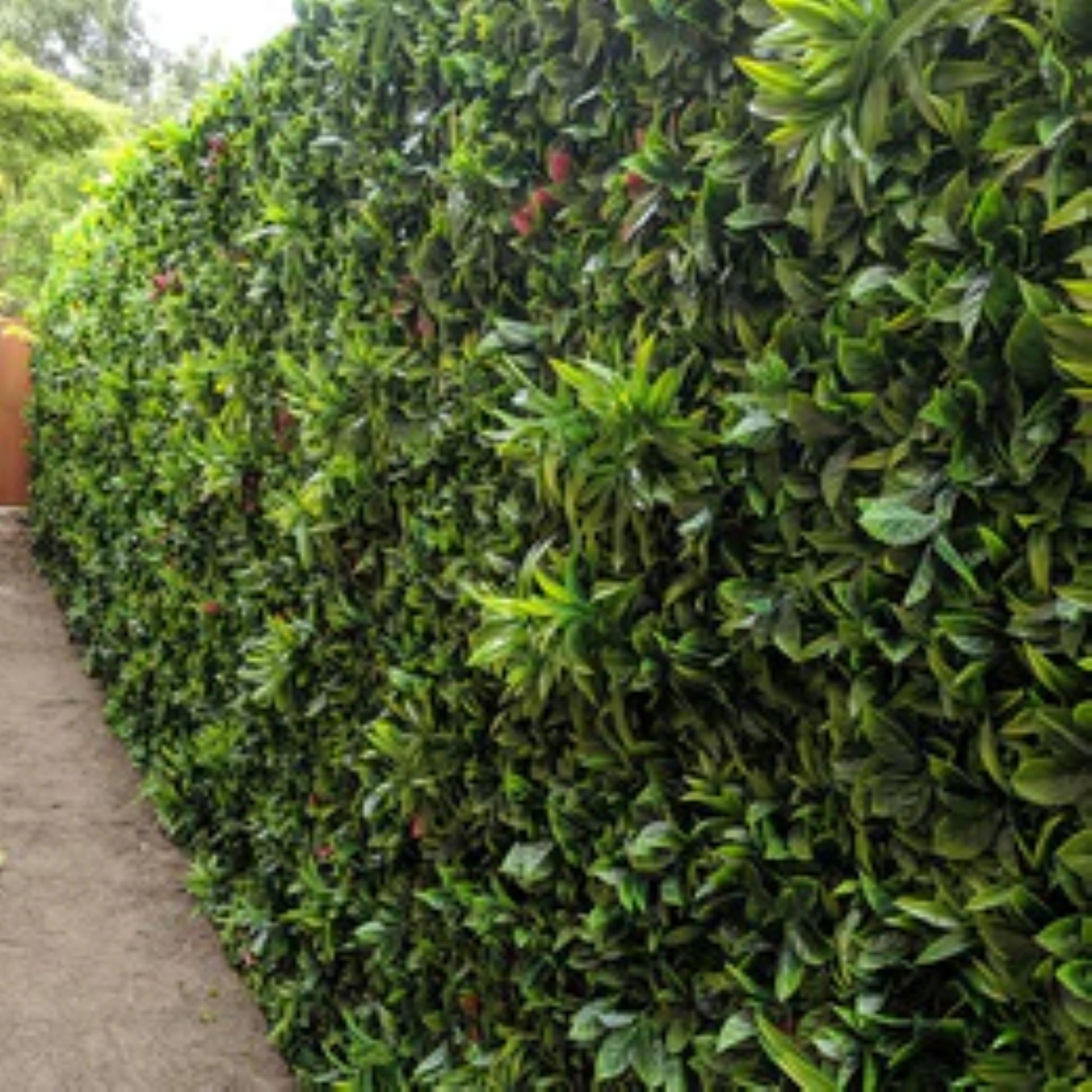 UV-resistant commercial artificial meadow greenery panel