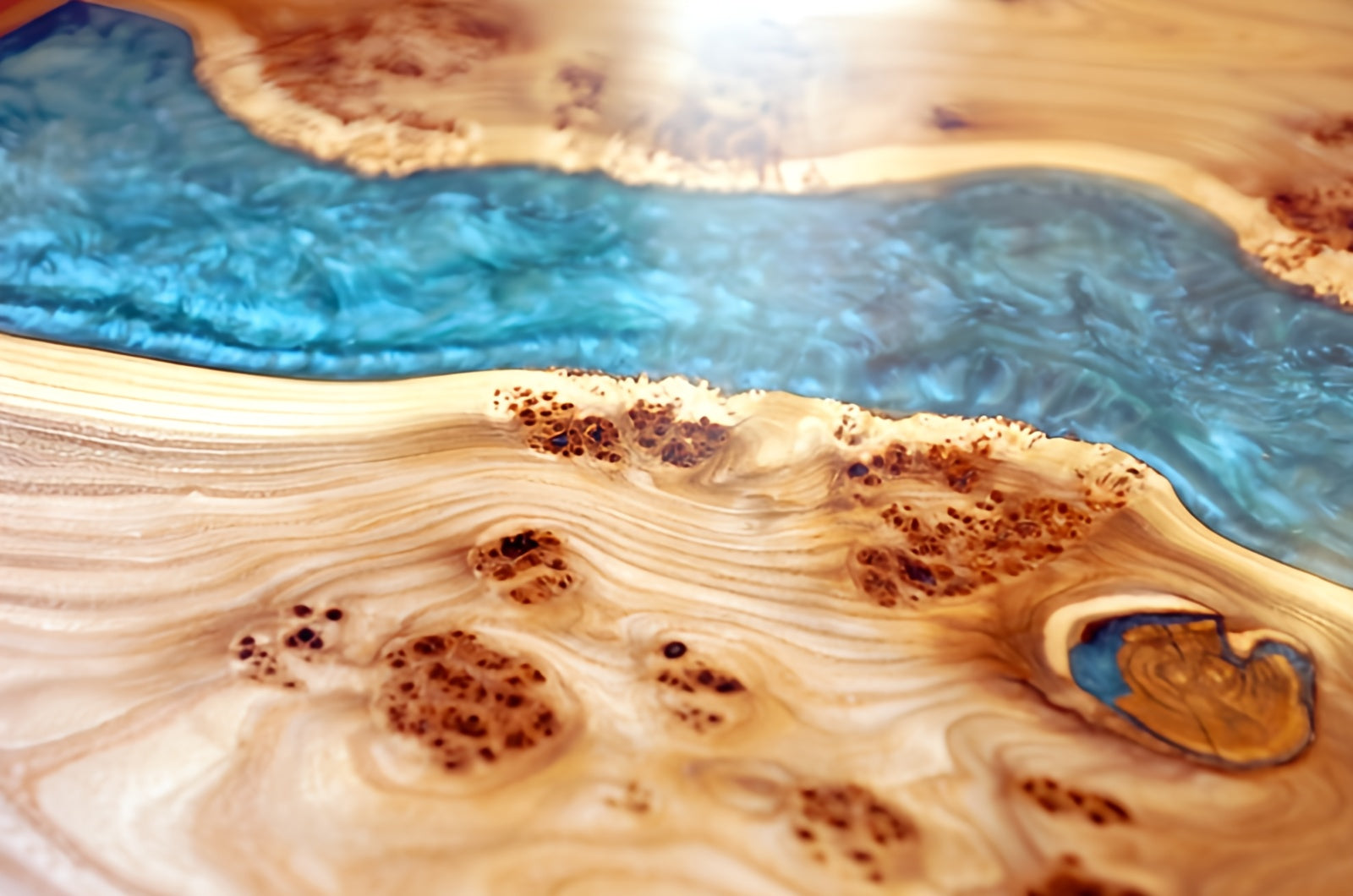 Handmade Epoxy River Tabletop1