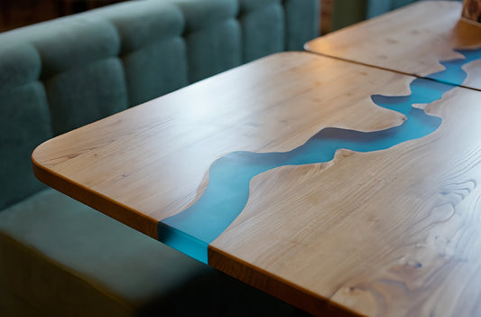 Handmade Epoxy River Tabletop2
