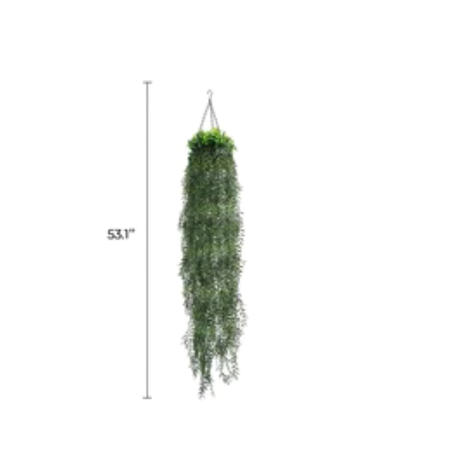 UV-resistant fern hanging décor for patios and entryways