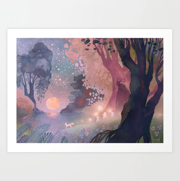 Harvest Moon Art Print