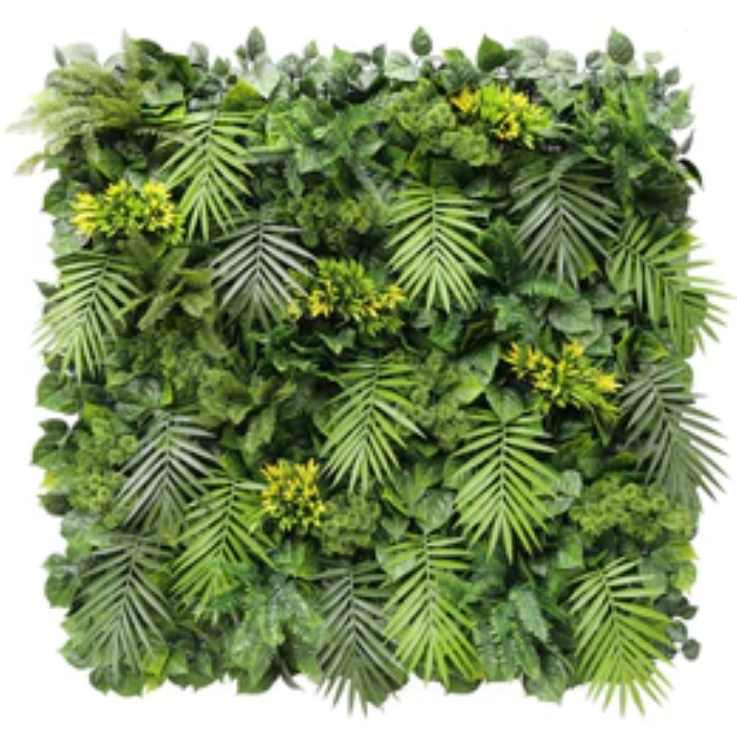 Luxury Flowering Hawaiian Sunrise artificial vertical garden panel measuring 40 by 40 inches