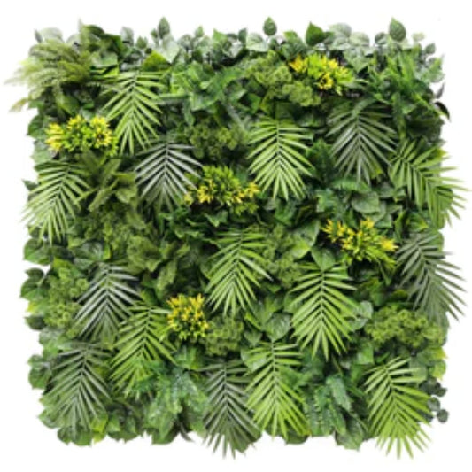 Luxury Flowering Hawaiian Sunrise artificial vertical garden panel measuring 40 by 40 inches