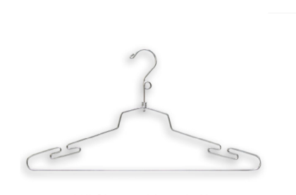 16â€²â€² Chrome Lingerie Hangers Select With or Without Loop - 1