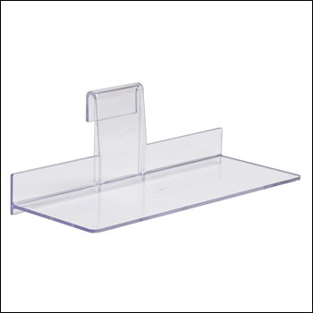 4" x 10" Plastic Shoe Shelf Cost effective injection molded styrene Shelf - 1
