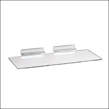 Slatwall Injection Molded Styrene Shoe Shelf - 1