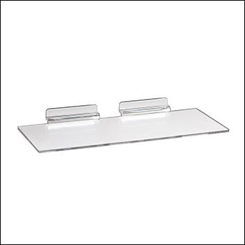 Slatwall Injection Molded Styrene Utility Shelf - 1