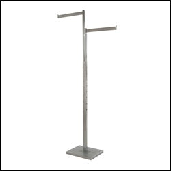 2-Way w/ Rectangular Straight Arms - Satin Chrome - 1