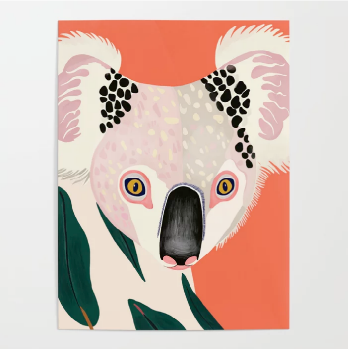 Koala Portrait Poster