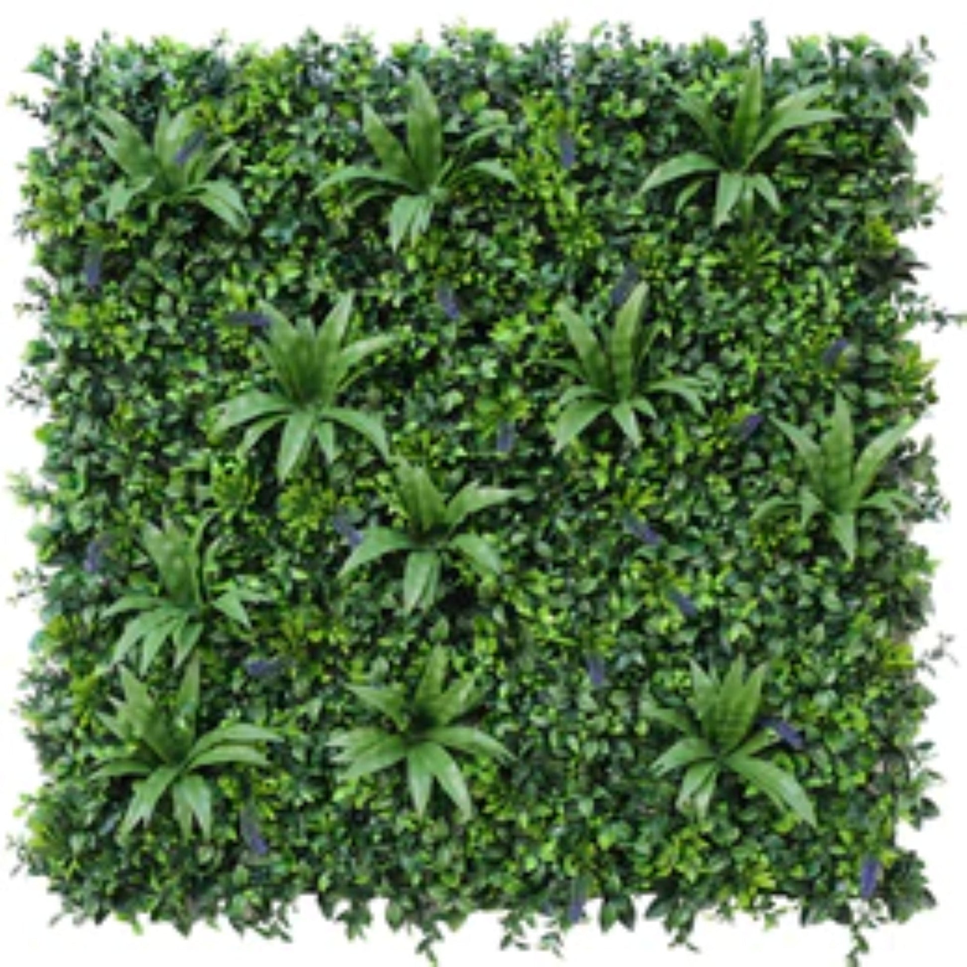 Luxury Lavender Fields artificial green wall panel measuring 40 by 40 inches