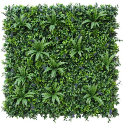 Luxury Lavender Fields artificial green wall panel measuring 40 by 40 inches