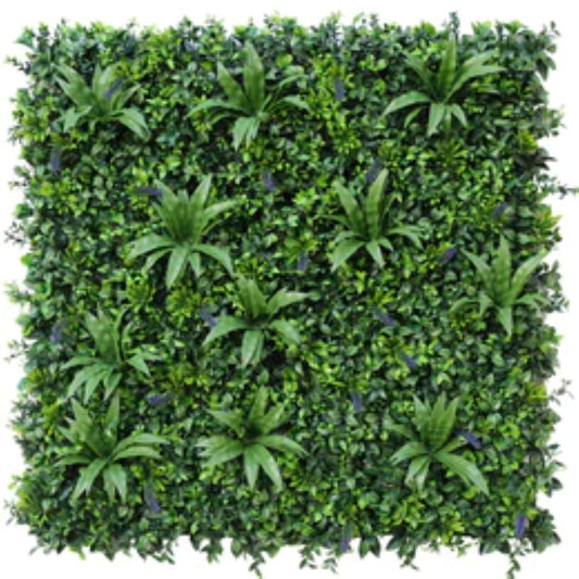 Luxury Lavender Fields artificial green wall panel measuring 40 by 40 inches