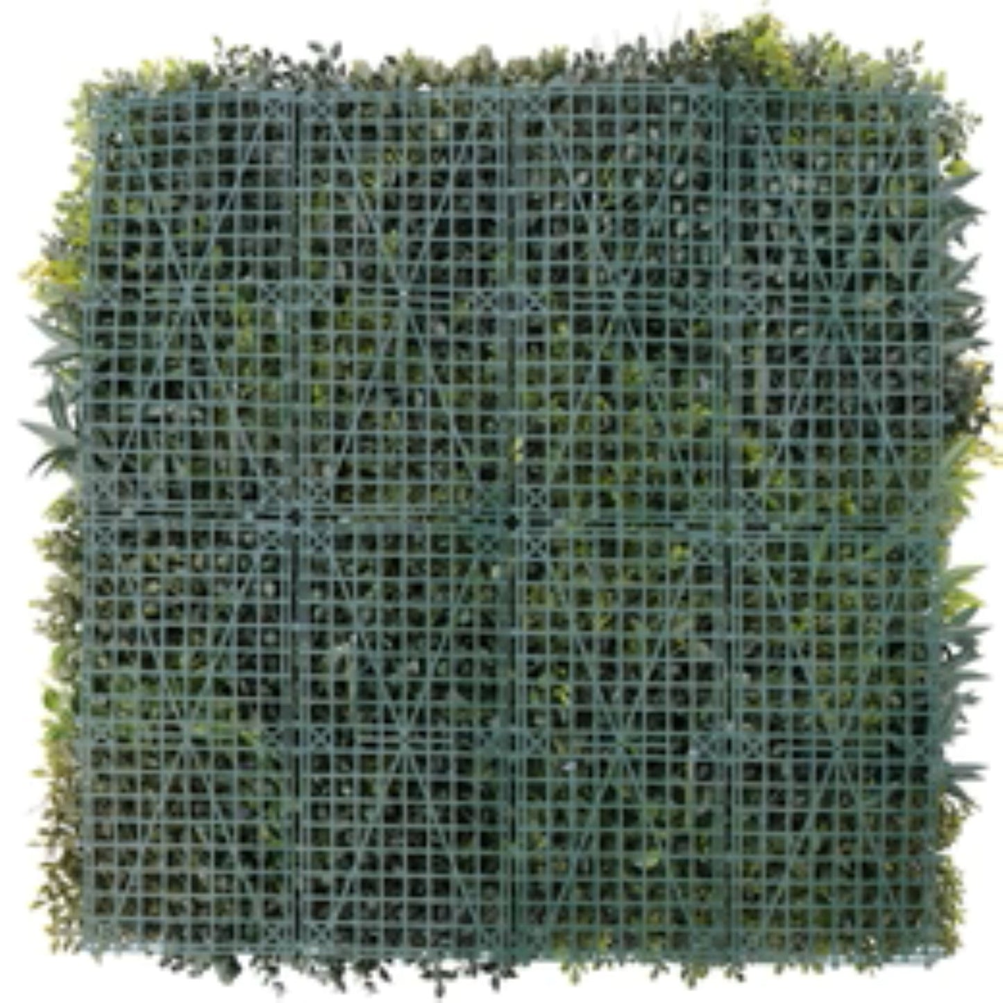 Lush Spring faux living wall installed in a restaurant or hospitality setting back view