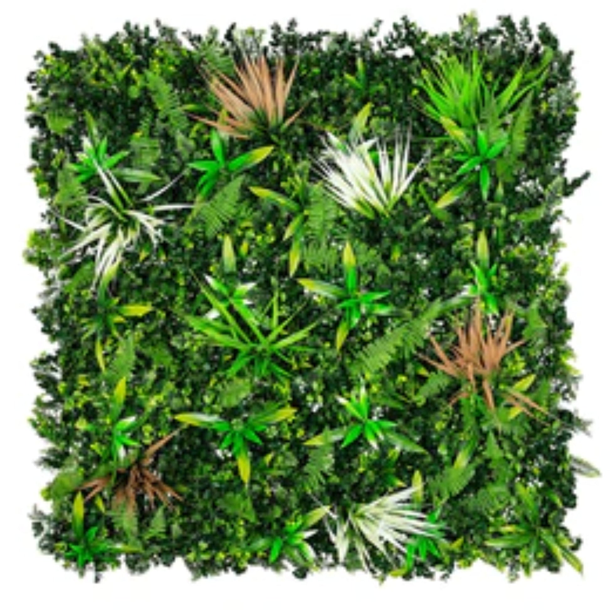 Luxury Wild Tropics artificial vertical garden wall panel measuring 40 by 40 inches