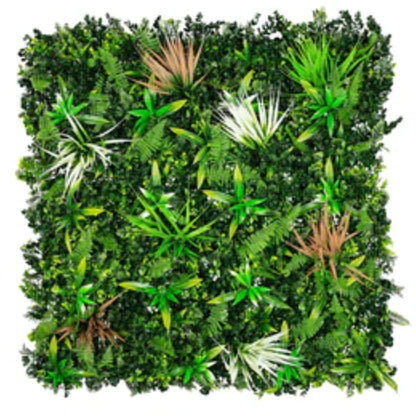 Luxury Wild Tropics artificial vertical garden wall panel measuring 40 by 40 inches