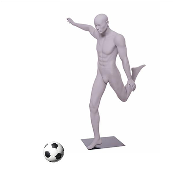Soccer Mannequin Kicking the Ball Pose - 1