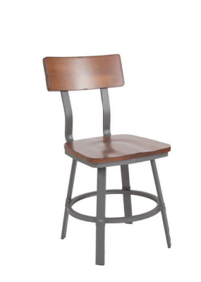 METAL AND INDUSTRIAL CHAIRS six