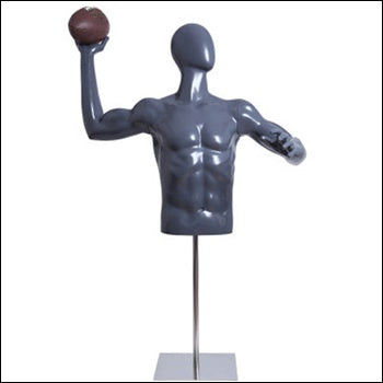 Football Player Form Throwing Football with Base - 1