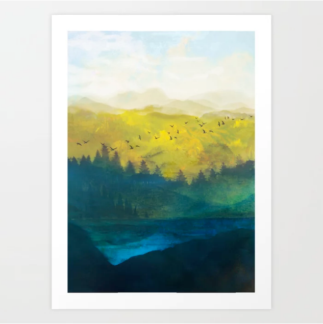 Mountain Lake Art Print