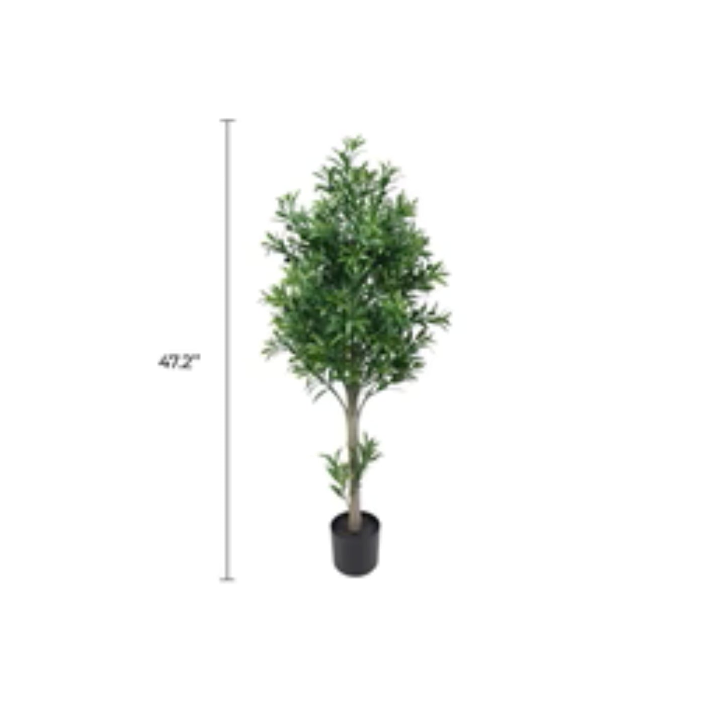 UV-resistant faux olive tree décor