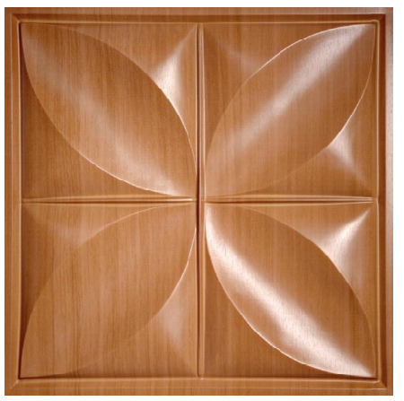 Petal Ceiling Tiles In Caramel Wood