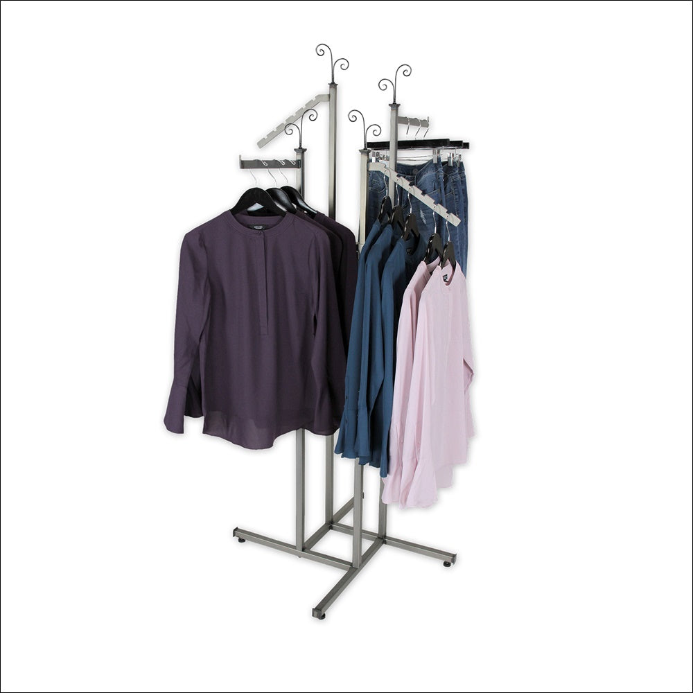 Raw Steel 4 Way Stand - Straight Arms - 1