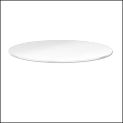 30" Diameter White Melamine Shelf Topper for Round Racks - 1