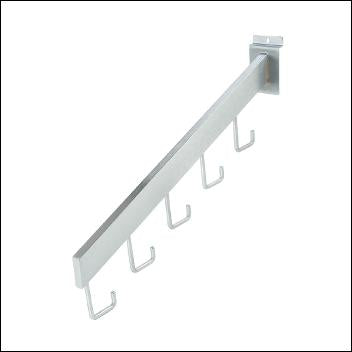 5 Hook Rectangular Waterfall Tubing for Slatwall - 1