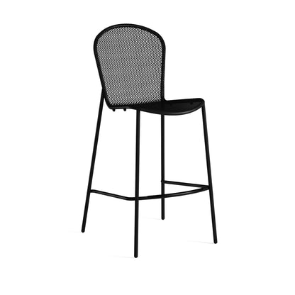 Black Emu Ronda 2.0 Bar E460 mesh steel barstool for indoor and outdoor use