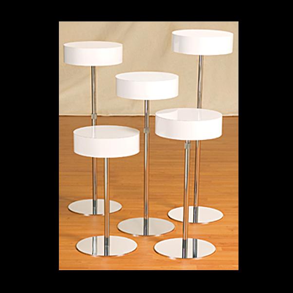 Round White Gloss Top - 1