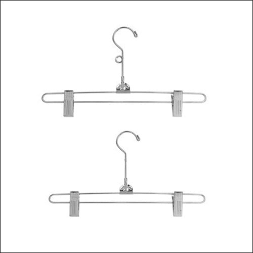 12" Chrome Pant & Skirt Hanger (100 ct.) Loop Option - 1