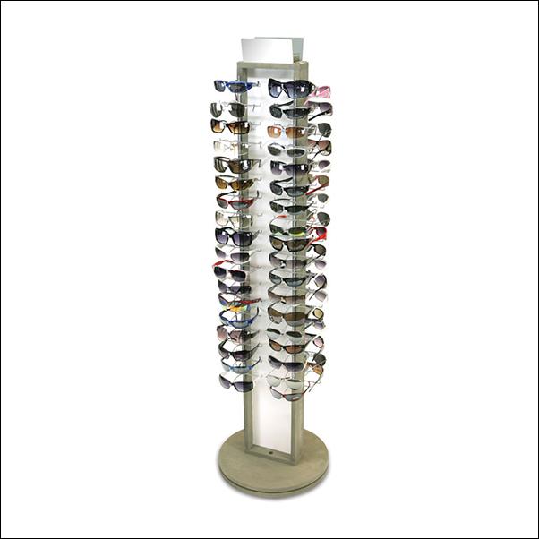 72 Glasses Wood Spinner - 1