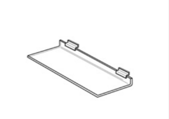 Premium 1/4" thick Acrylic Slatwall Shelves - 1