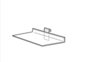 1/8" Premium Gridwall Shoe Shelf - 1