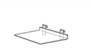 1/4" Premium Gridwall Shoe Shelf - 1