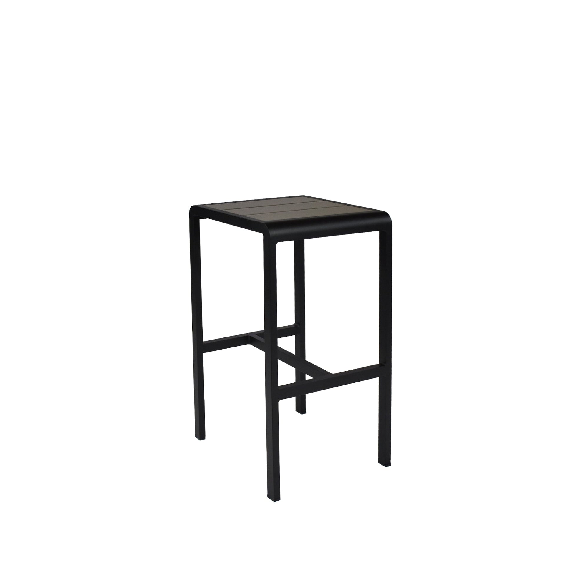 Emu Sid Bar AB1221 – Indoor/Outdoor Backless Brushed Aluminum Barstool with Slatted Seat