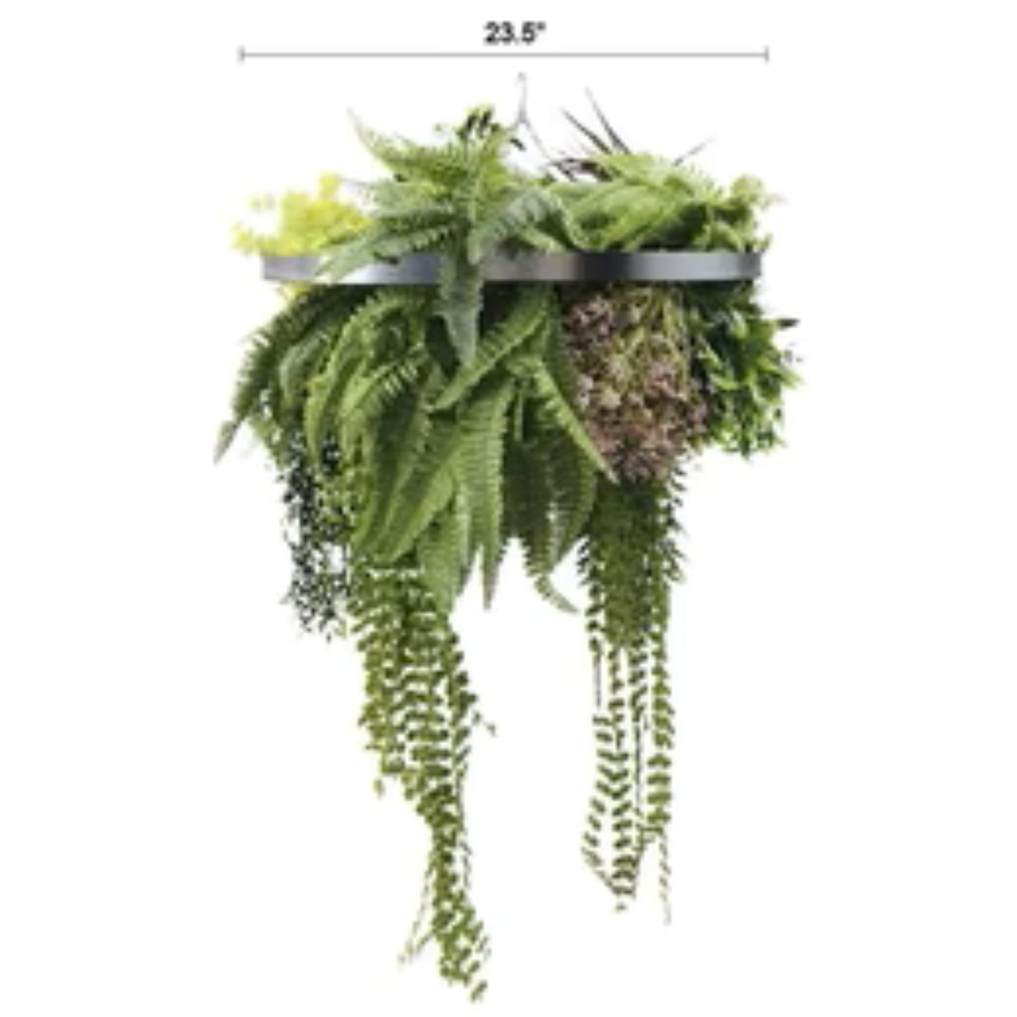 modern silver frame green wall hanging décor