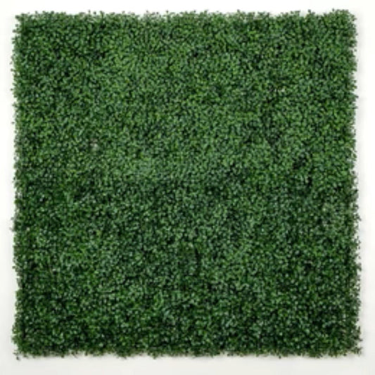 dark artificial boxwood wall panels 40x40 set